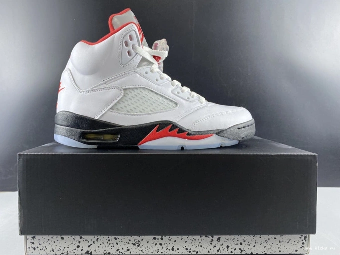 Chep Onekick Jordan DA1911-102 Retro Air Tongue Silver (2020) Red 5 Fire 0815